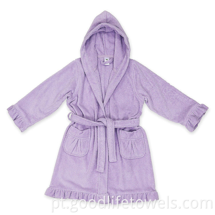 Soft Cotton Terry Bathrobe With Bottom Swing